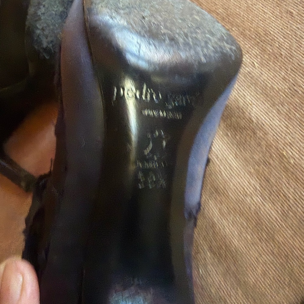 Pedro Garcia Sandra Satin Mary Jane Peep Toe Heel - Picture 6 of 6